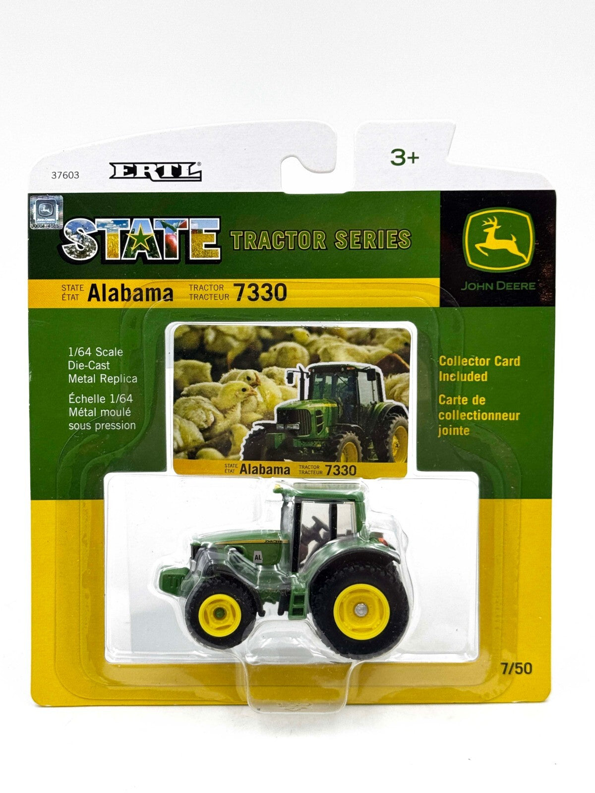 1/64 John Deere 7330 Alabama State Tractor, Capital Chase