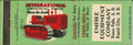 Matchbook Cover International Crawler Empire Equip Sioux Falls Rapid City S D