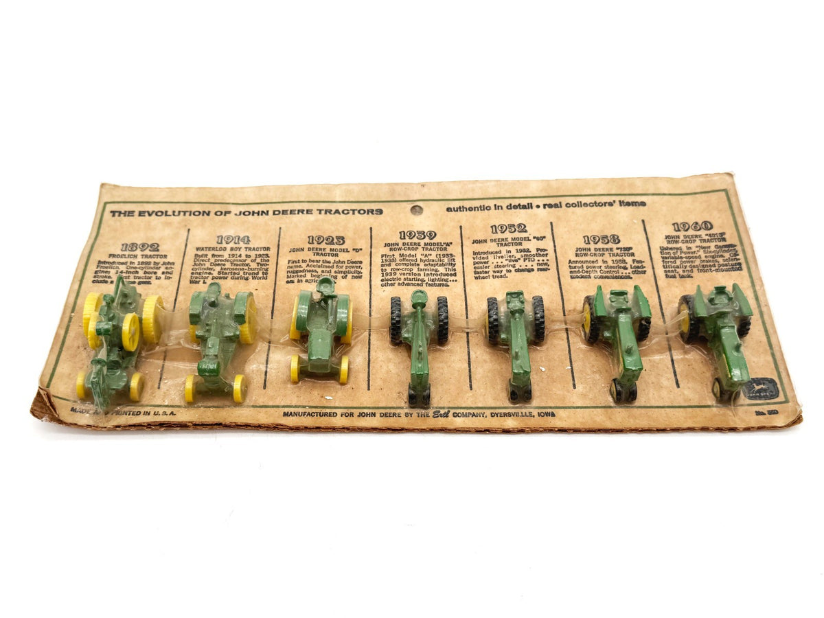 1/64 John Deere Evolution of Tractors 1960s Set in Bubble