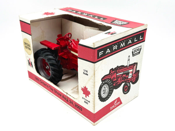 1/16 International Harvester Farmall 806 Wide Front Tractor, Ontario Show