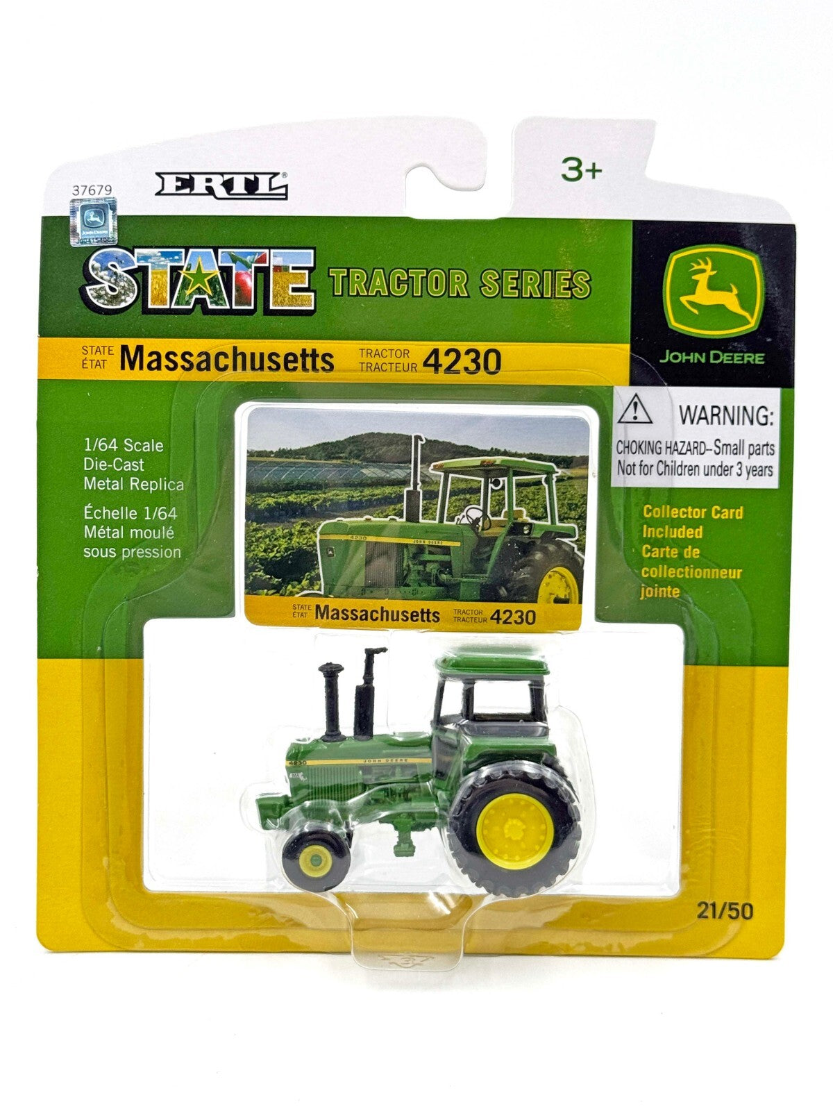 1/64 Massachusetts John Deere 4230 State Tractor Series Edition