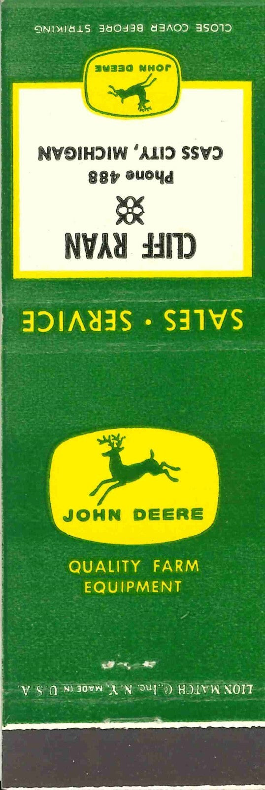 John Deere Matchbook 4 Leg Cliff Ryan Cass City Michigan