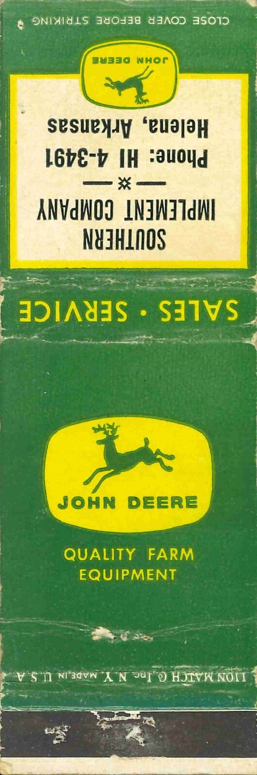 John Deere Matchbook 4 Leg Southern Implement Company Helena Arkansas