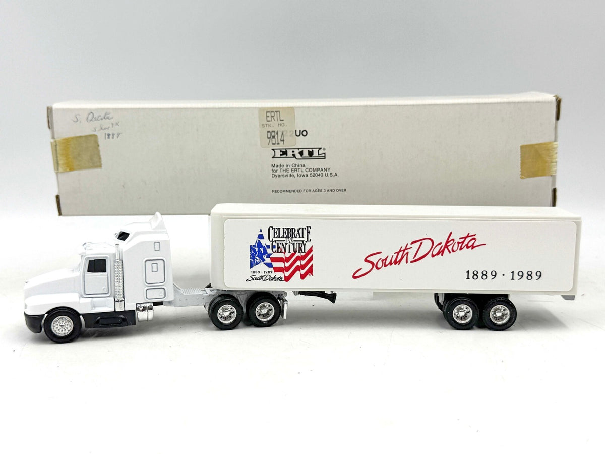 1/64 Kenworth Centennial South Dakota Ertl Semi Truck Trailer A033 