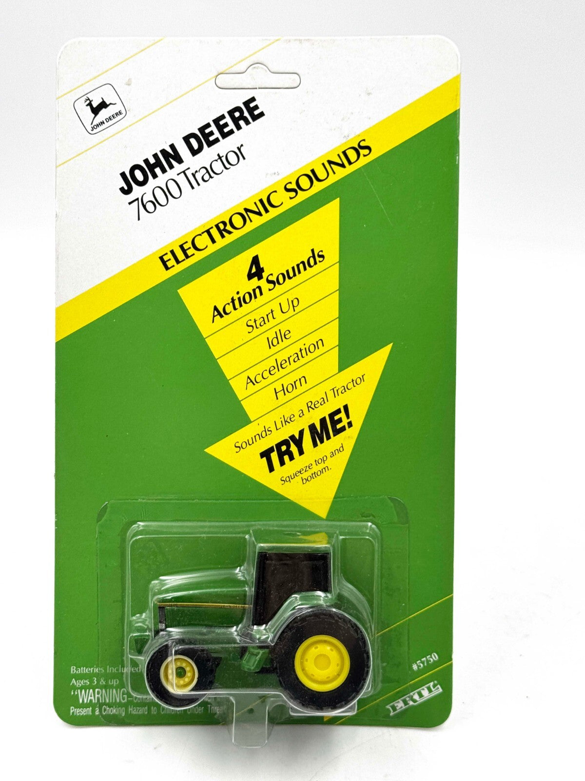 1/64 John Deere 7600 Tractor With Electronic Sounds