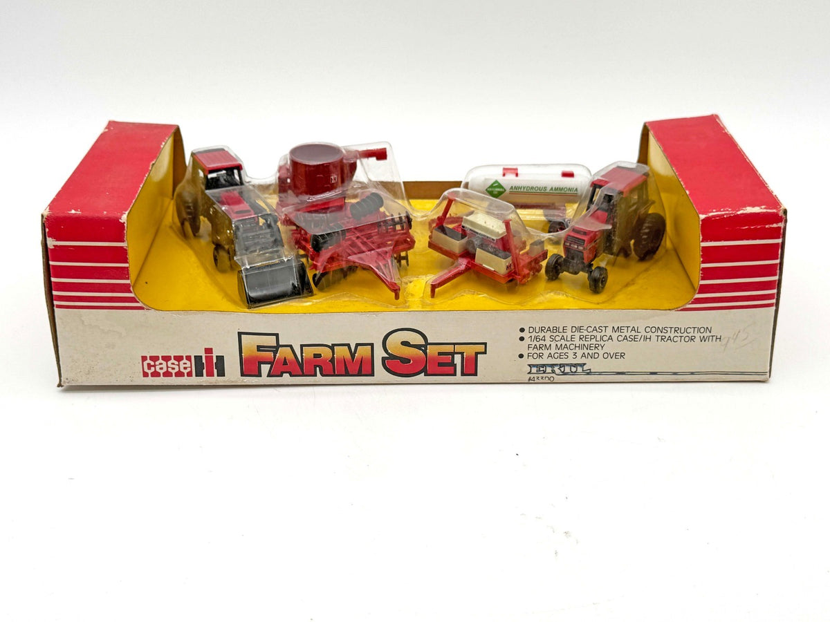 1/64 Case IH 6 Pc Farm Set W/ 2594 Tractors Disk Planter Mixer Mill & Anhydrous