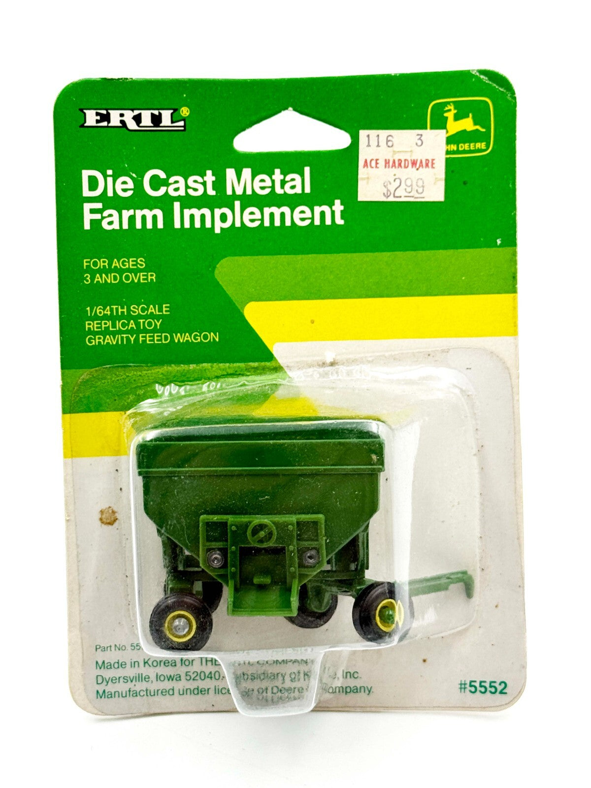 1/64 John Deere Gravity Feed Wagon