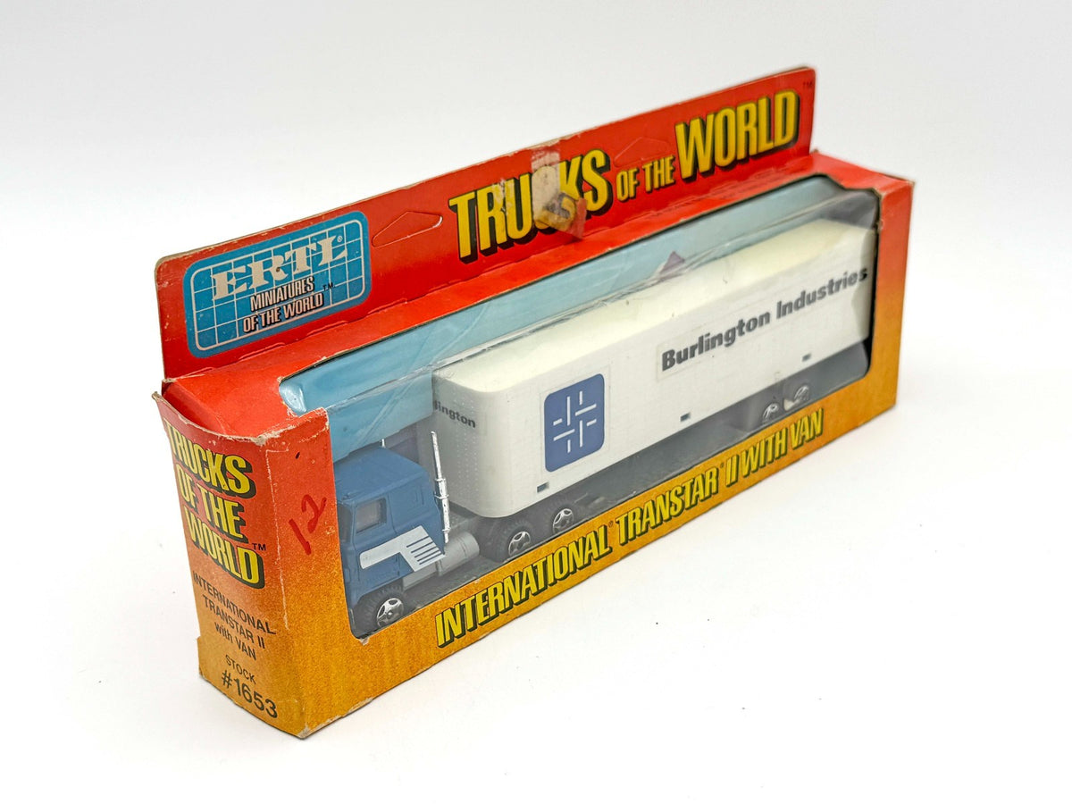 1/64 Trucks of the World International Transtar II w/ Van Burlington Industries
