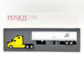 1/64 Penjoy Warner Mack Semi Truck w/ Van Trailer