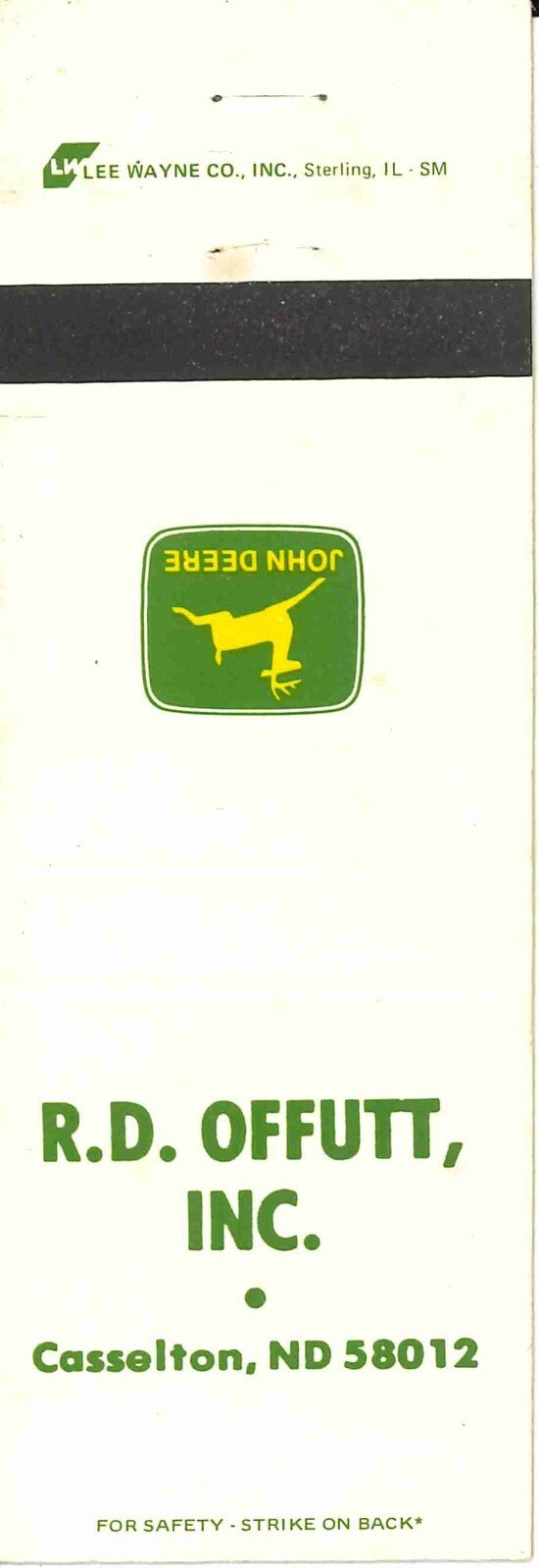 John Deere Matchbook 2 Leg R D Offutt Inc Casselton North Dakota