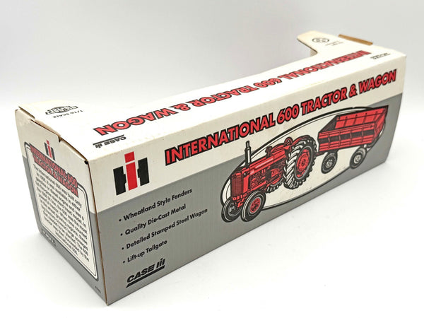 1/16 International Harvester 600 Tractor With Flare Box Wagon
