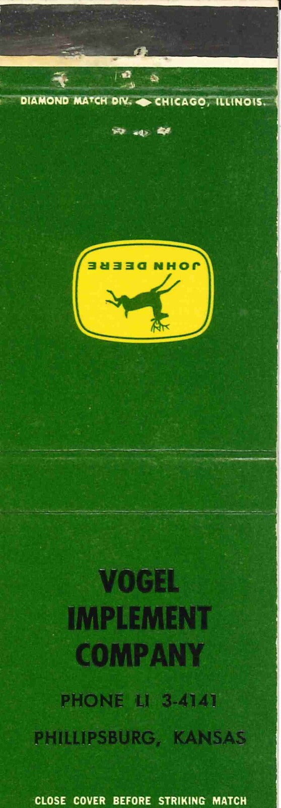 John Deere Matchbook 4 Leg Vogel Implement Company Phillipsburg Kansas
