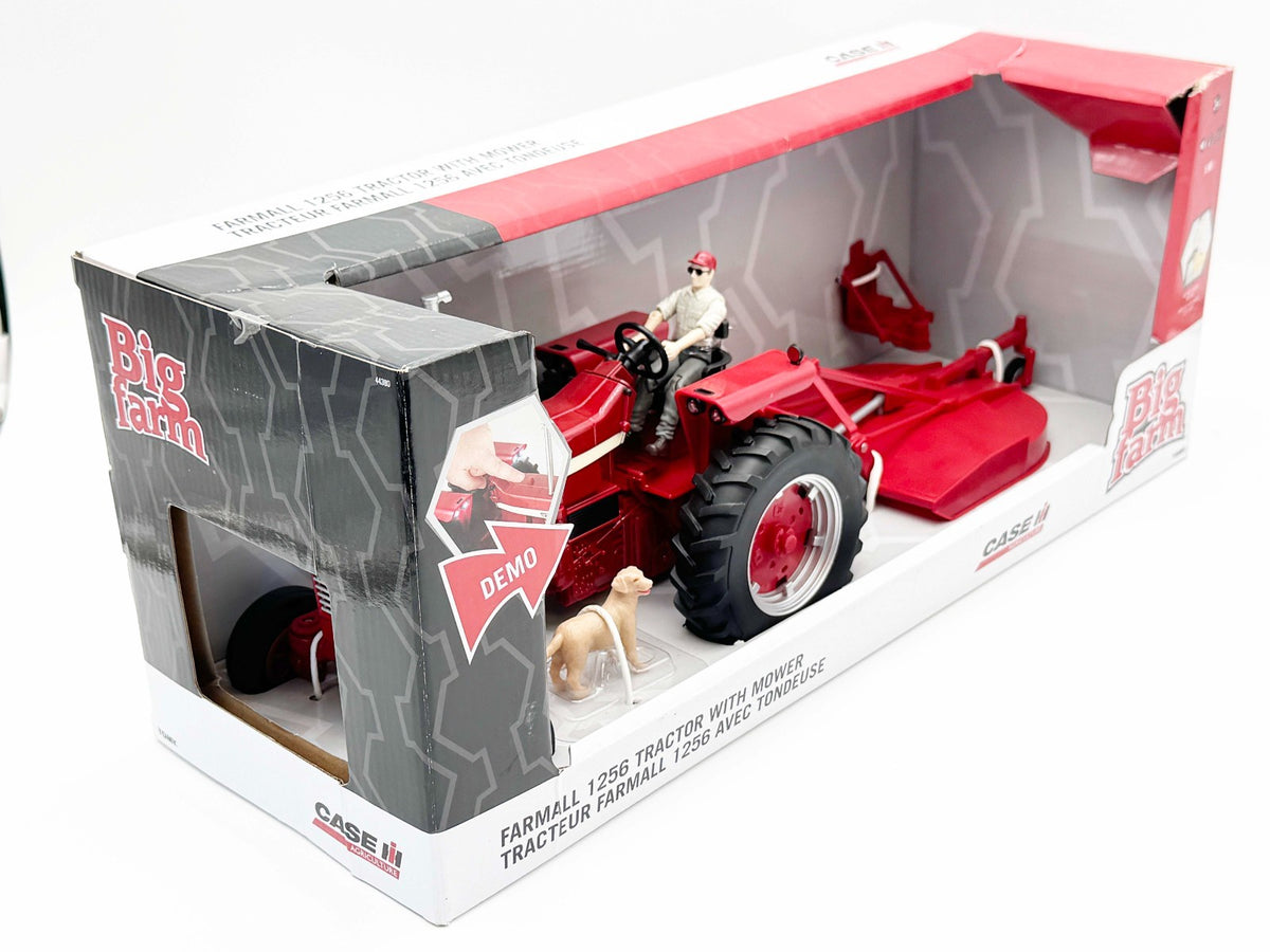 1/16 Farmall 1256 Tractor w/ Mower Big Farm