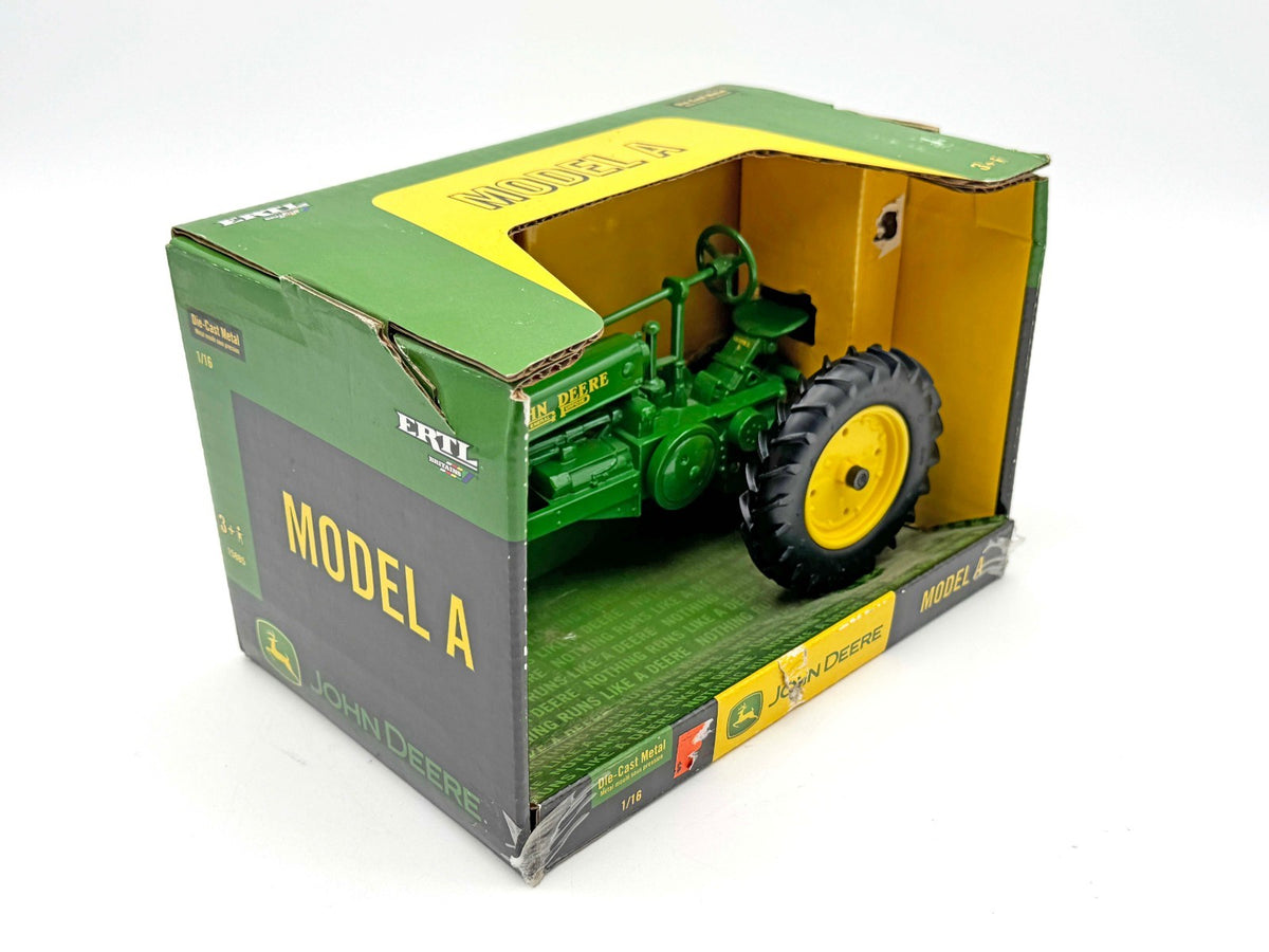 1/16 John Deere Unstyled Model A Tractor on Rubber With Narrow Front