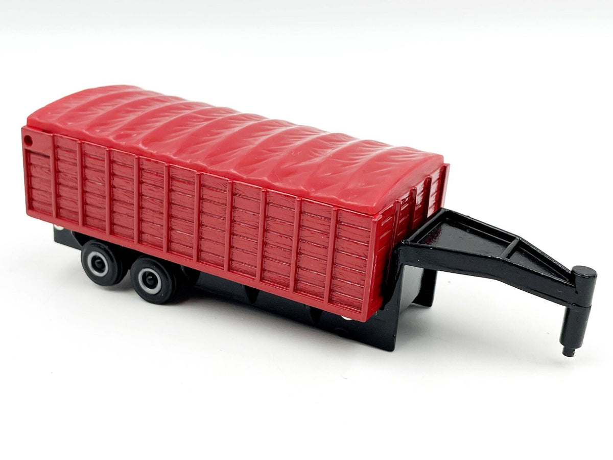 1/64 Red Gooseneck Flatbed Trailer