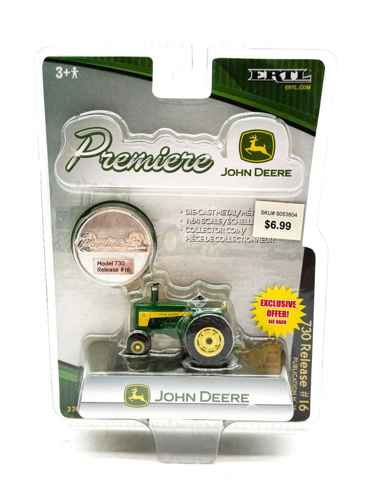 1/64 John Deere 730 Tractor, Premiere Series #16