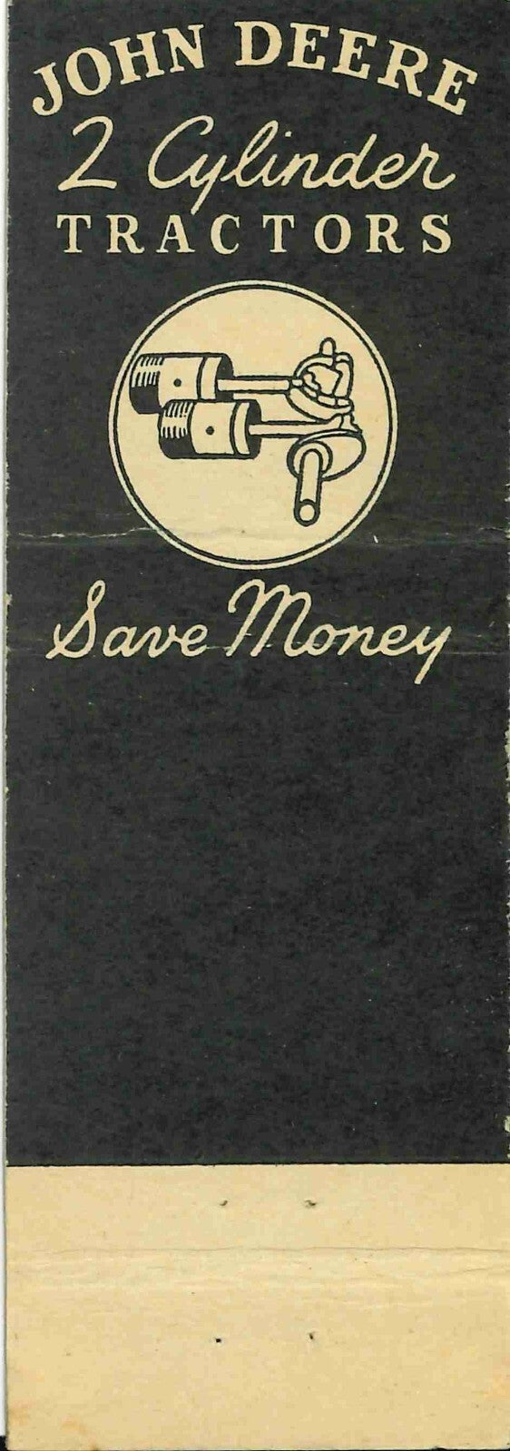 John Deere Matchbook QFE Stripe Dunlop Imp Co Jefferson Iowa