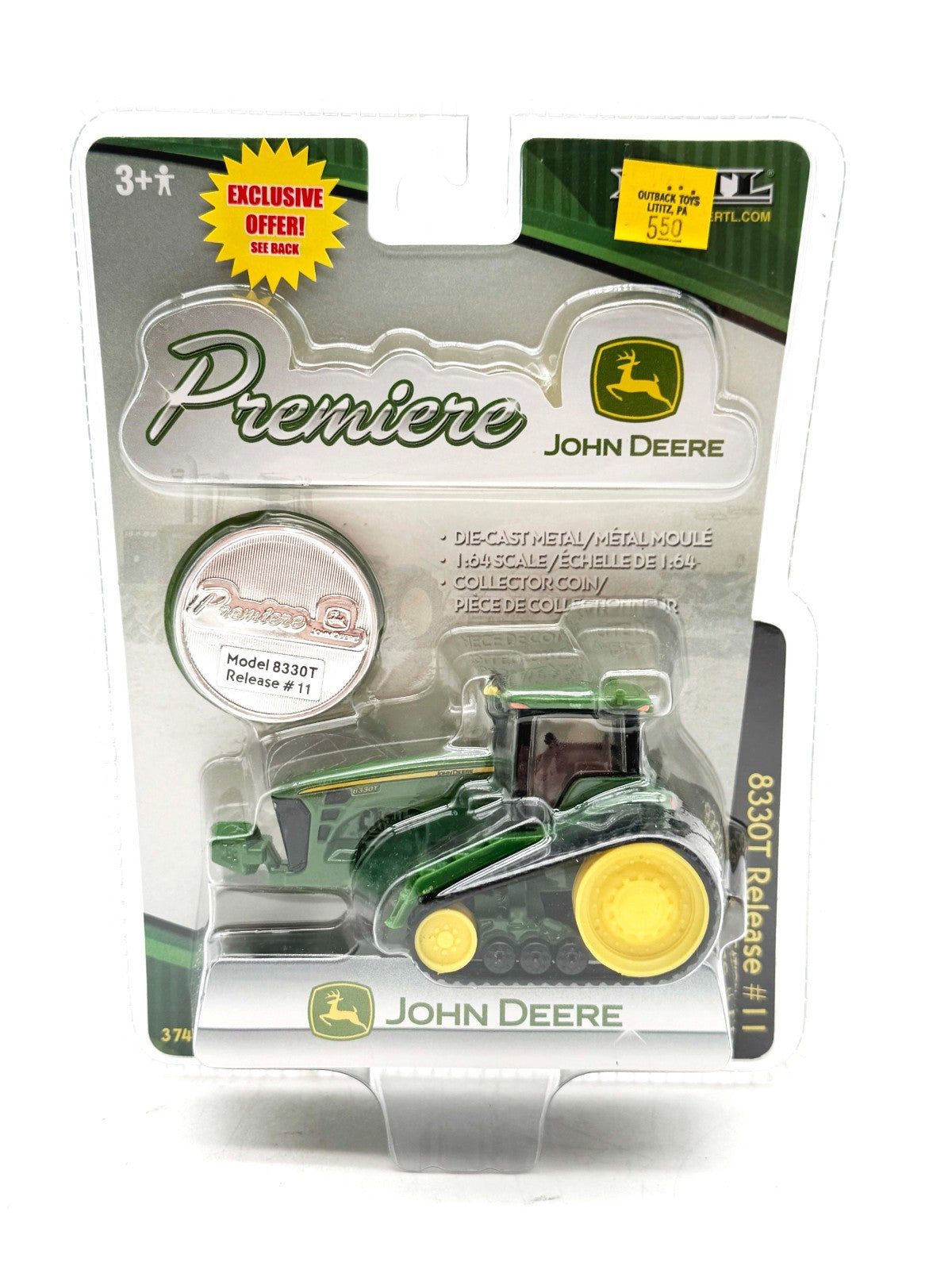 1/64 John Deere 8330T Tractor With Tracks, Premiere Series #11