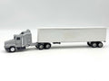 1/64 Kenworth Silver White Van Trailer Semi Truck Tractor Trailer