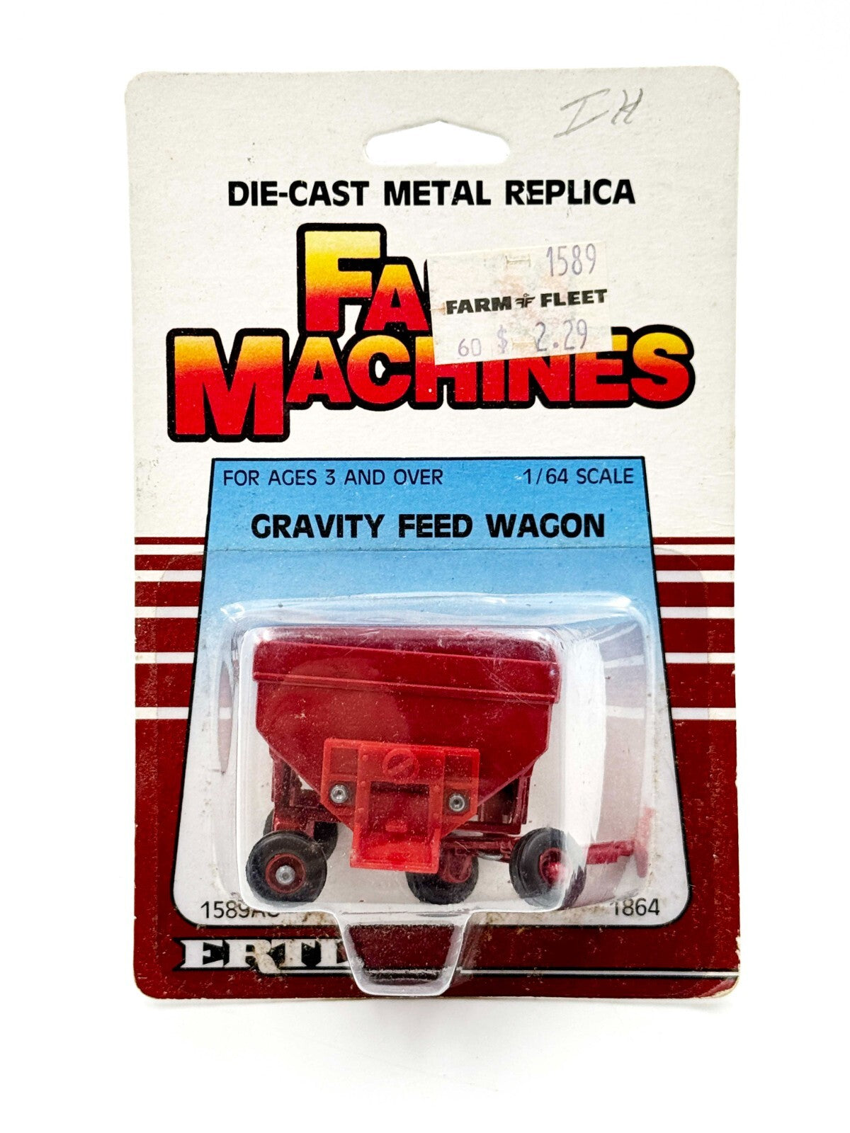 1/64 International Harvester Red Wheel Gravity Wagon