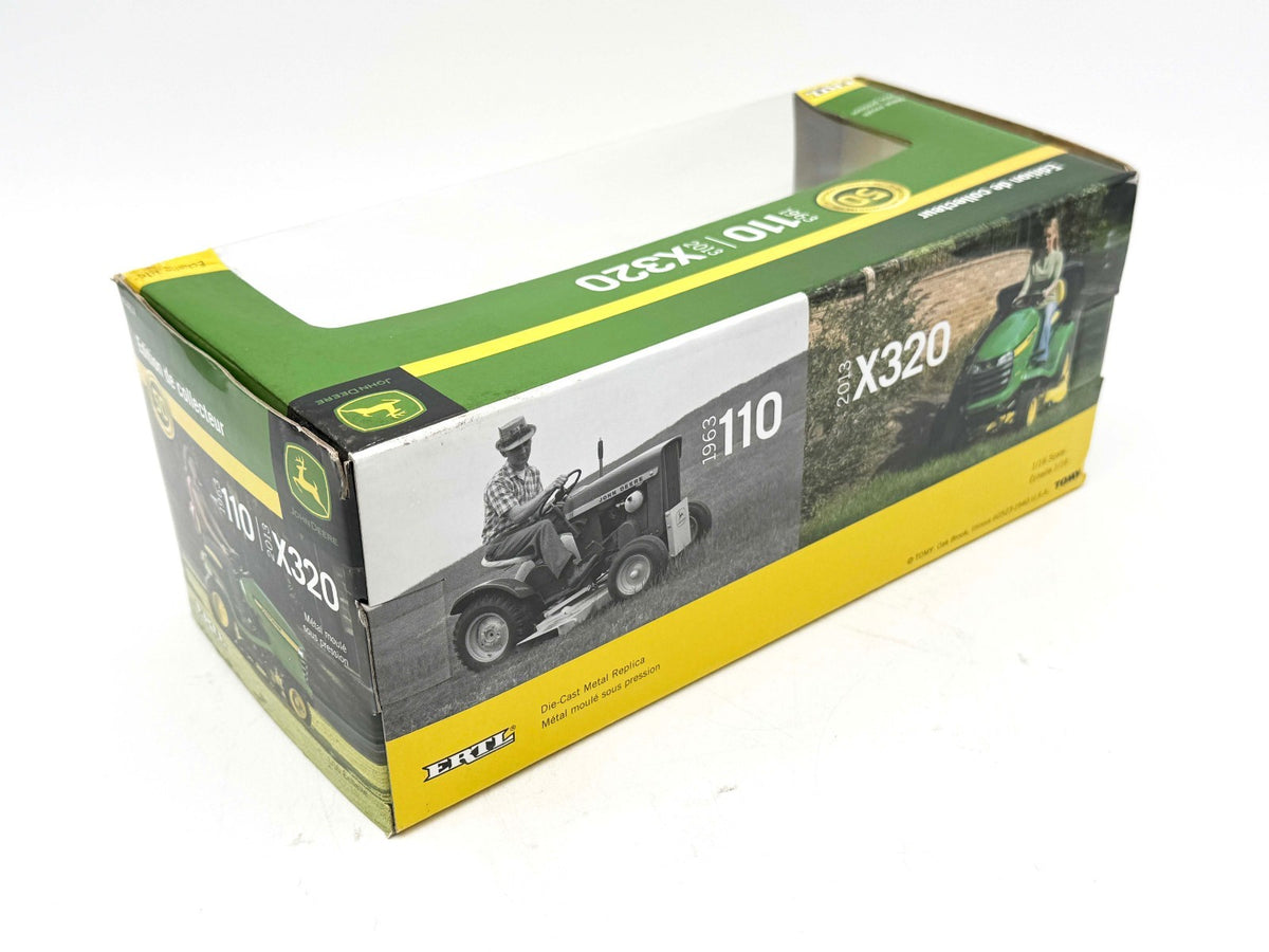1/16 John Deere 1963 110 & 2013 X320 Lawn & Garden Tractor Set 50TH Anniversary