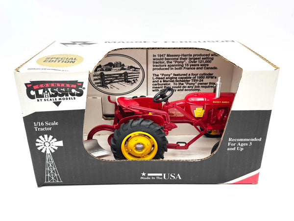 1/16 Masey Harris Pony w/ Custom Mounted Plow PA Farm Show