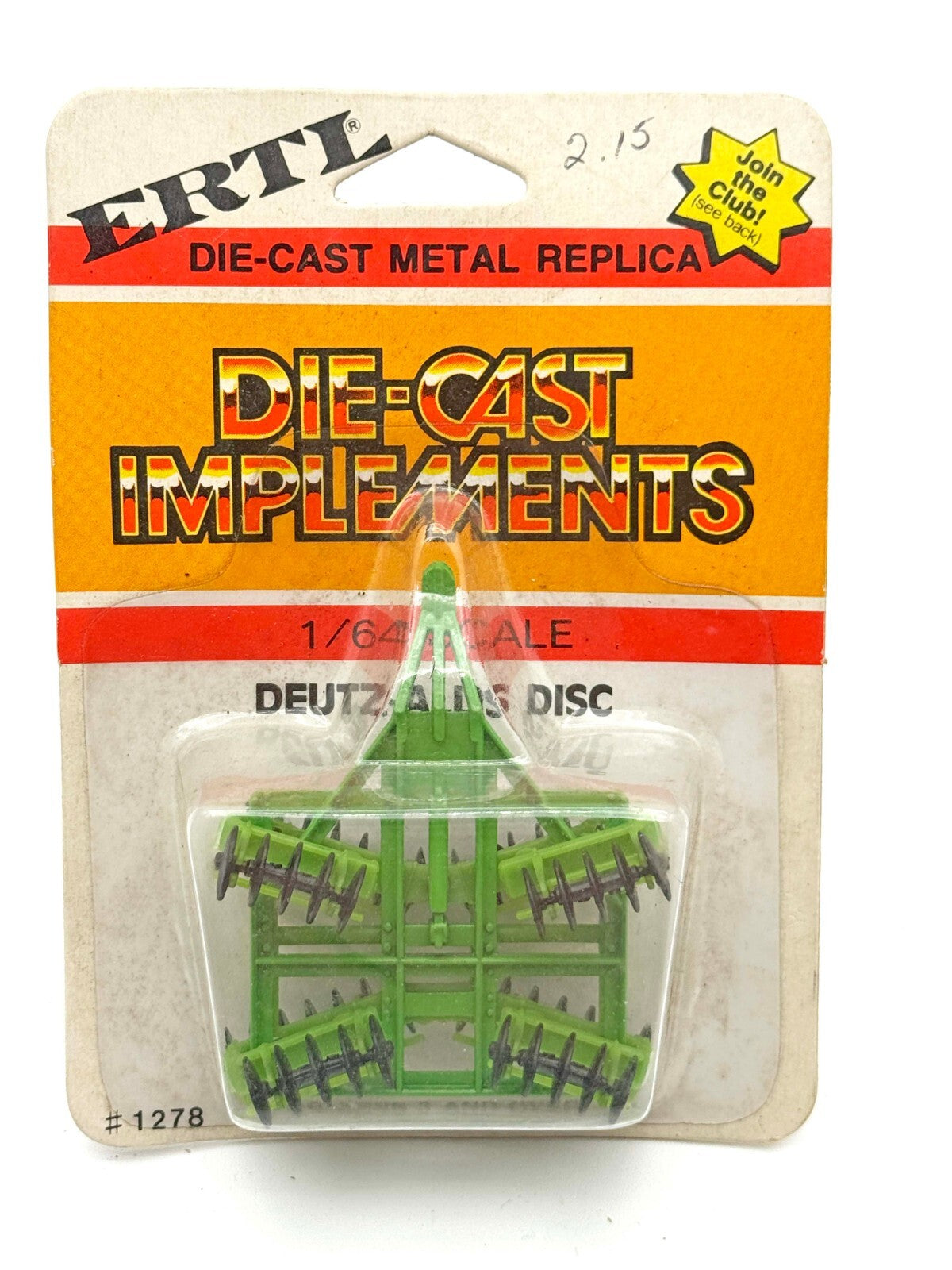 1/64 Deutz Allis Wing Disk